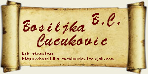 Bosiljka Čučuković vizit kartica